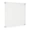 Cool Modern Frames Clear Acrylic Float Frame with Silver Hardware